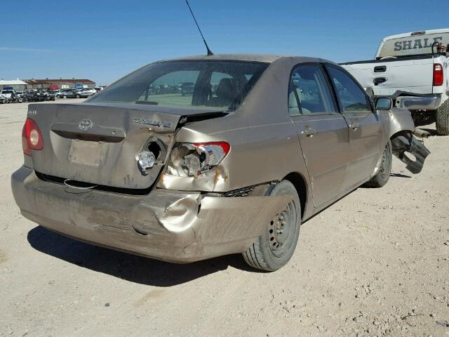 1NXBR32E77Z794342 - 2007 TOYOTA COROLLA TAN photo 4