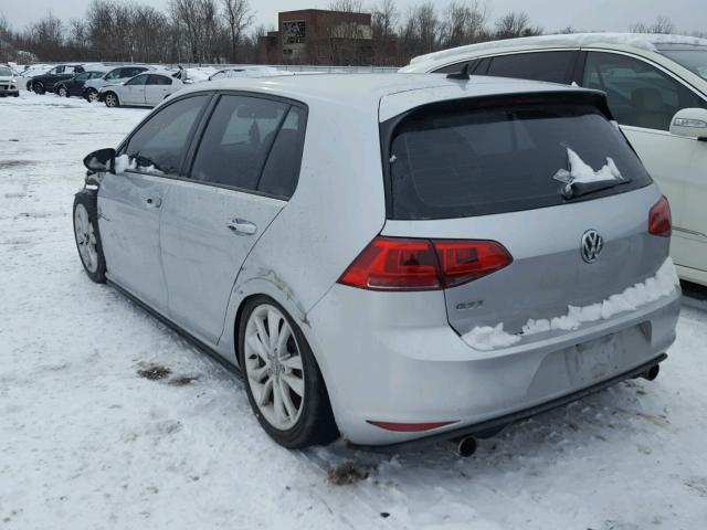 3VW5T7AU5FM095116 - 2015 VOLKSWAGEN GTI SILVER photo 3