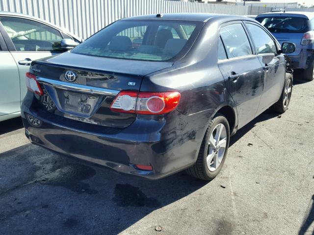 2T1BU4EE1DC964465 - 2013 TOYOTA COROLLA BA BLACK photo 4