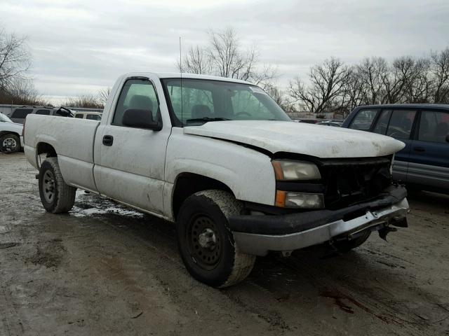 1GCEK14V76Z243899 - 2006 CHEVROLET SILVERADO WHITE photo 1