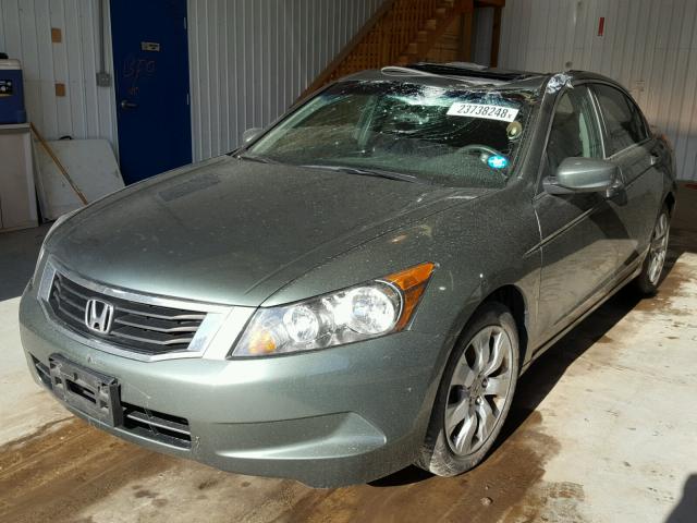 1HGCP26759A162126 - 2009 HONDA ACCORD EX GREEN photo 2