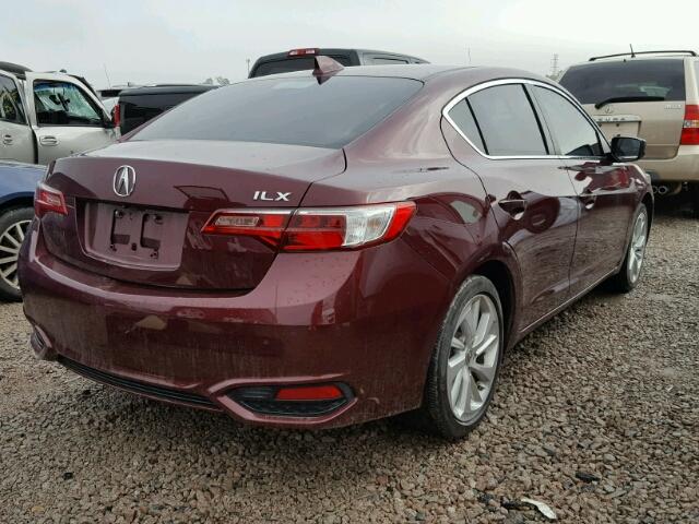 19UDE2F38GA024469 - 2016 ACURA ILX BASE MAROON photo 4