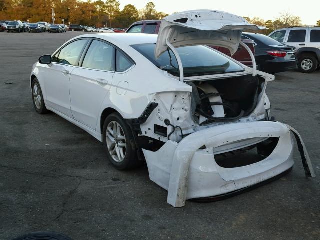 1FA6P0H70E5402026 - 2014 FORD FUSION SE WHITE photo 3