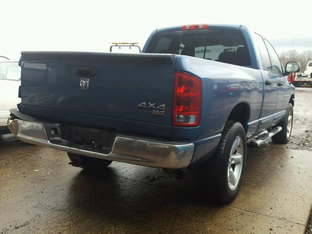 1D7HU18266S656726 - 2006 DODGE RAM 1500 S BLUE photo 4