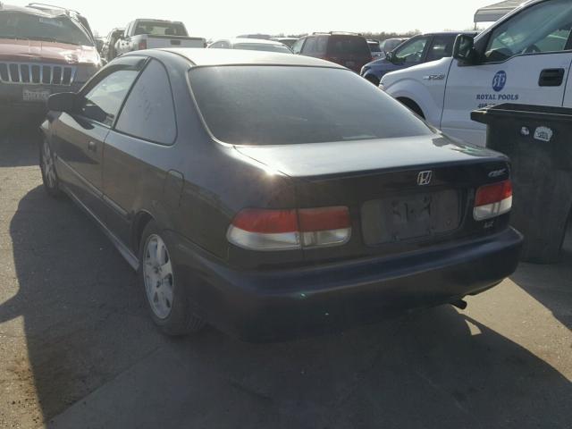 1HGEJ6224TL080797 - 1996 HONDA CIVIC DX BLACK photo 3