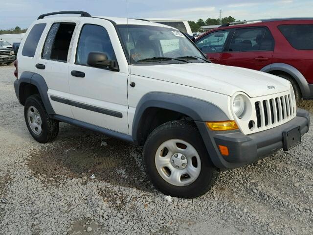 1J4GK48K27W709214 - 2007 JEEP LIBERTY SP CREAM photo 1