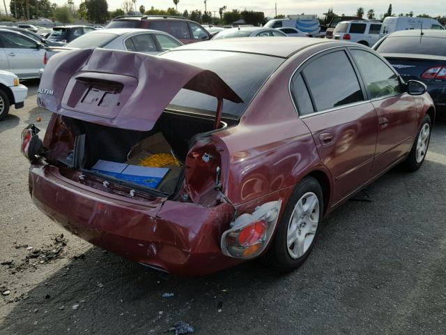 1N4AL11D54C106778 - 2004 NISSAN ALTIMA BAS BURGUNDY photo 4