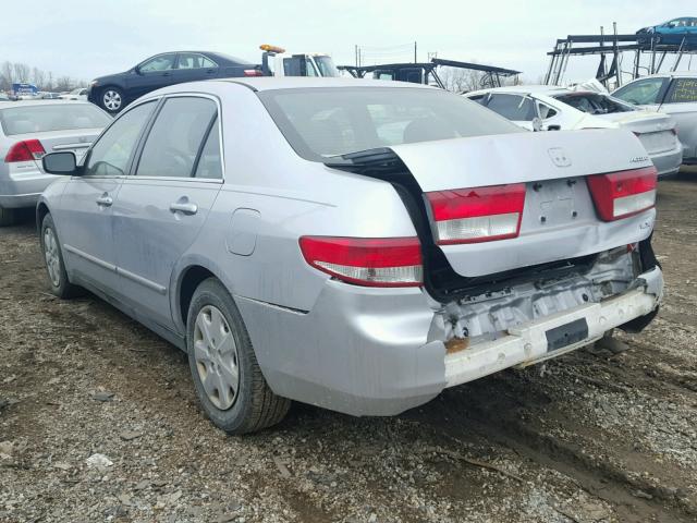 1HGCM56344A163302 - 2004 HONDA ACCORD LX SILVER photo 3