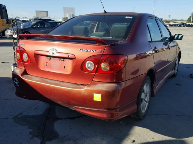 1NXBR32E47Z830102 - 2007 TOYOTA COROLLA MAROON photo 4