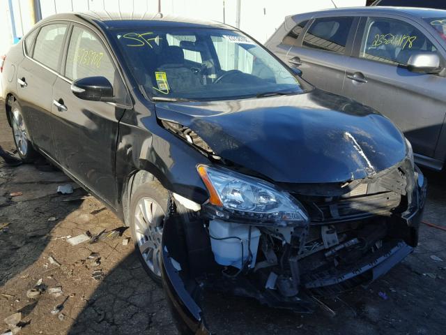 3N1AB7AP0DL609300 - 2013 NISSAN SENTRA S BLACK photo 1