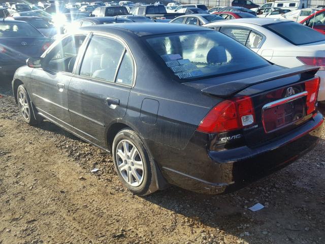 1HGES26883L002219 - 2003 HONDA CIVIC EX 黑色 照片 3