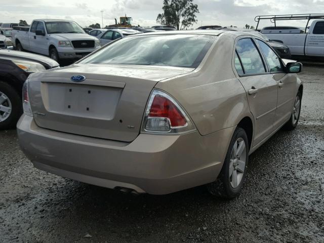 3FAHP07Z57R113638 - 2007 FORD FUSION SE BEIGE photo 4