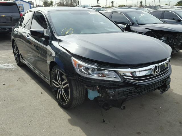 1HGCR2F57GA157869 - 2016 HONDA ACCORD SPO BLACK photo 1