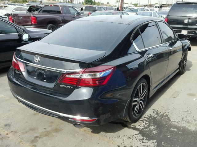 1HGCR2F57GA157869 - 2016 HONDA ACCORD SPO BLACK photo 4