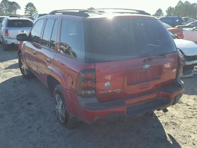 1GNDT13S552228266 - 2005 CHEVROLET TRAILBLAZE RED photo 3