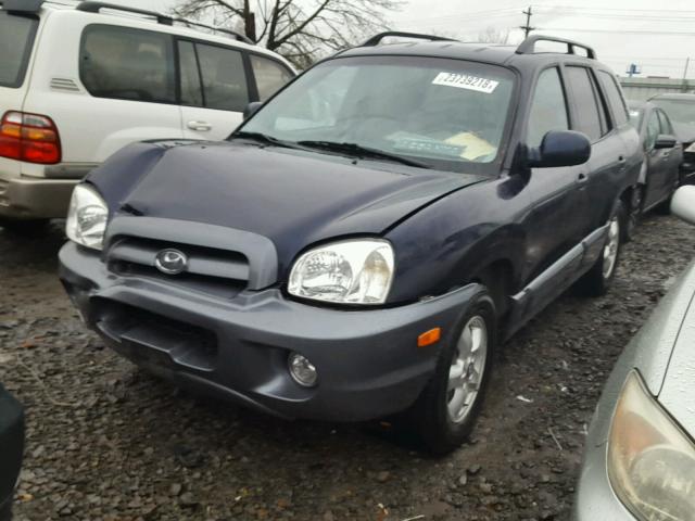 KM8SC73DX5U986480 - 2005 HYUNDAI SANTA FE G BLUE photo 2