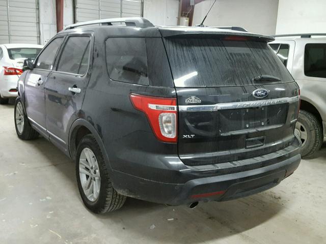 1FM5K7D85DGA58591 - 2013 FORD EXPLORER X BLACK photo 3