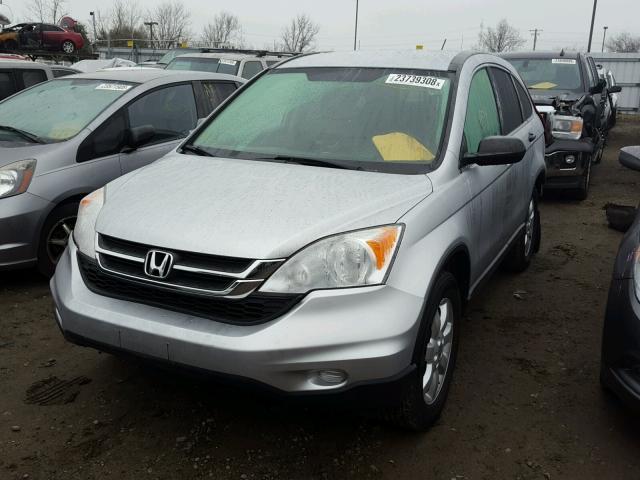 JHLRE4H40BC006988 - 2011 HONDA CR-V SE SILVER photo 2