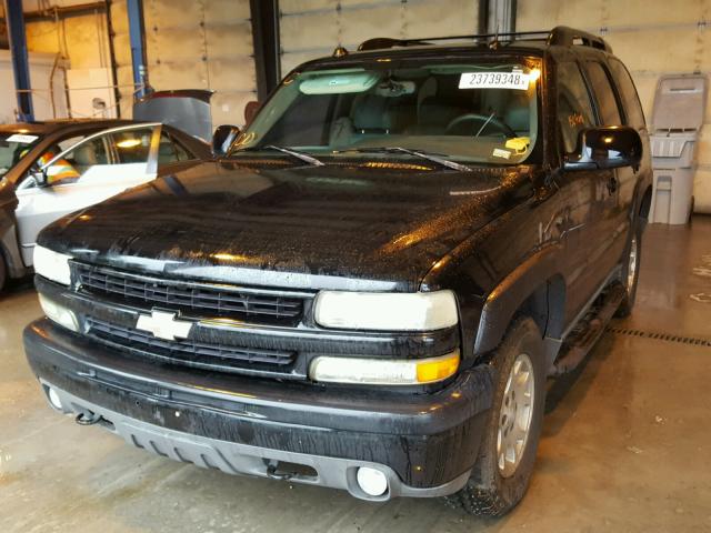 1GNEK13Z64R274229 - 2004 CHEVROLET TAHOE K150 BLACK photo 2