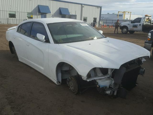 2C3CDXBGXDH531412 - 2013 DODGE CHARGER SE WHITE photo 1