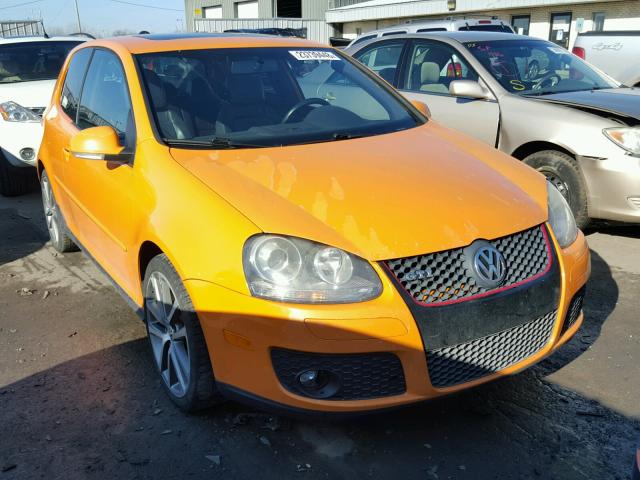 WVWFV71K17W154843 - 2007 VOLKSWAGEN NEW GTI FA ORANGE photo 1