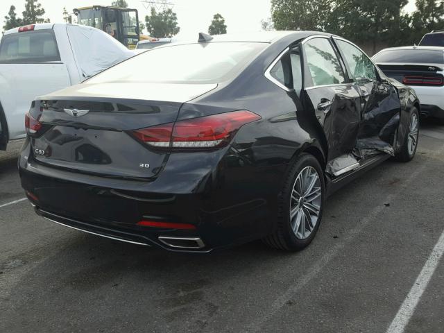 KMHGN4JE6JU216720 - 2018 GENESIS G80 BASE BLACK photo 4