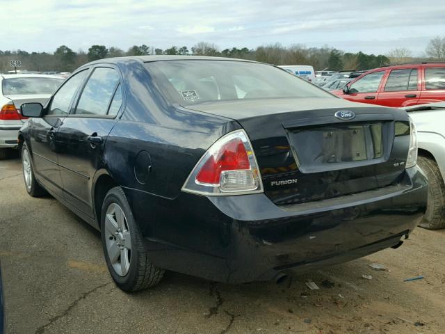 3FAHP07187R122120 - 2007 FORD FUSION SE BLACK photo 3