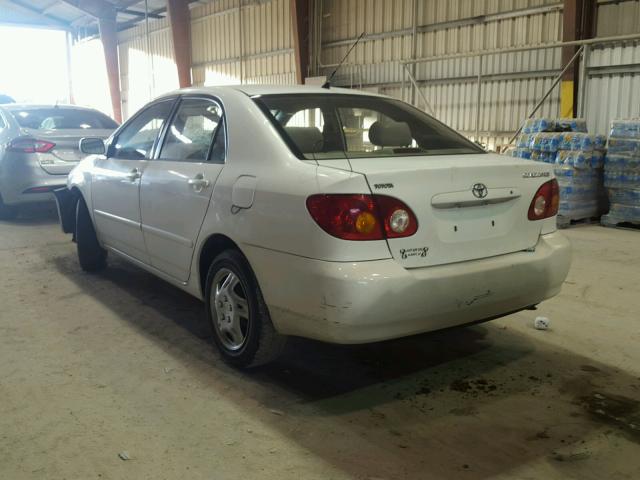 JTDBR32E132016693 - 2003 TOYOTA COROLLA CE WHITE photo 3