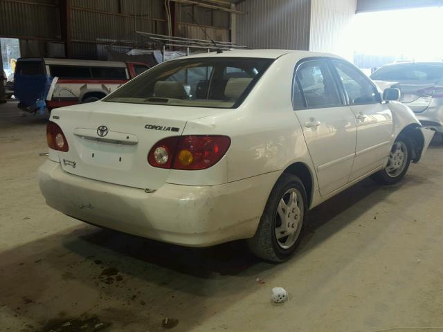 JTDBR32E132016693 - 2003 TOYOTA COROLLA CE WHITE photo 4