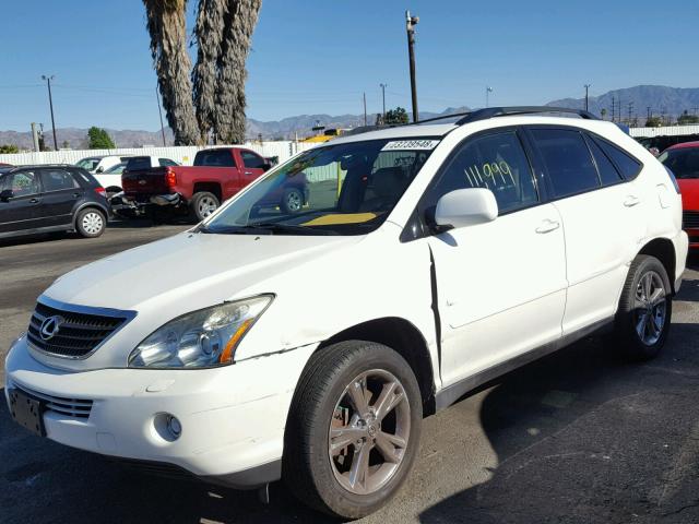 JTJHW31U160028447 - 2006 LEXUS RX 400 WHITE photo 2