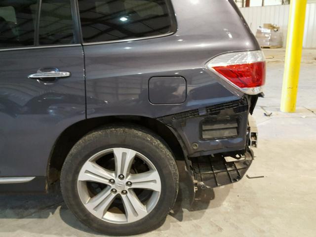 5TDDK3EH9CS131019 - 2012 TOYOTA HIGHLANDER GRAY photo 9