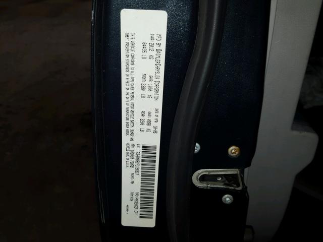 1B3HB48B27D186817 - 2007 DODGE CALIBER SX BLUE photo 10