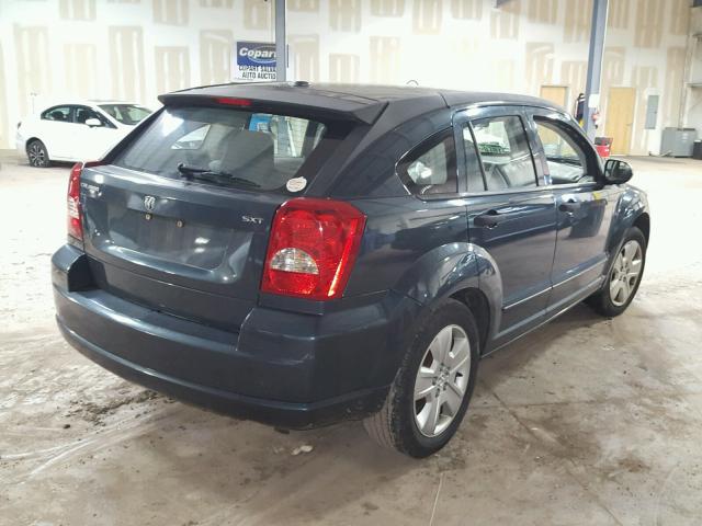 1B3HB48B27D186817 - 2007 DODGE CALIBER SX BLUE photo 4