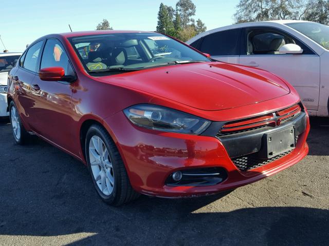 1C3CDFBH3DD723013 - 2013 DODGE DART SXT RED photo 1