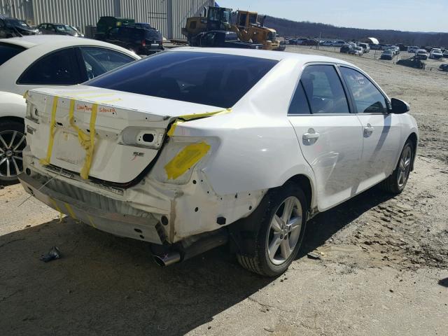 4T1BF1FK8EU803821 - 2014 TOYOTA CAMRY L WHITE photo 4