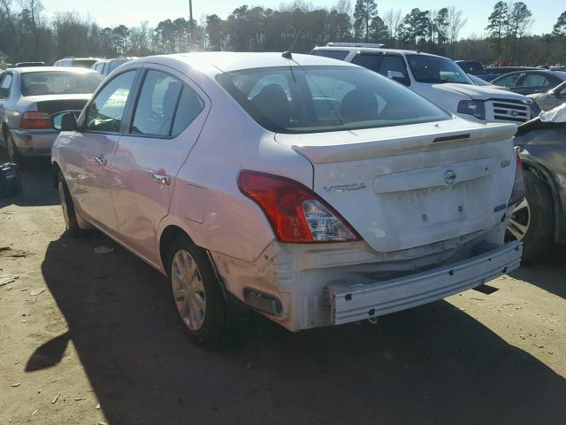 3N1CN7AP0FL948481 - 2015 NISSAN VERSA S WHITE photo 3