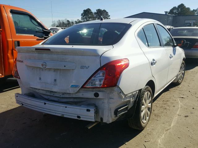 3N1CN7AP0FL948481 - 2015 NISSAN VERSA S WHITE photo 4