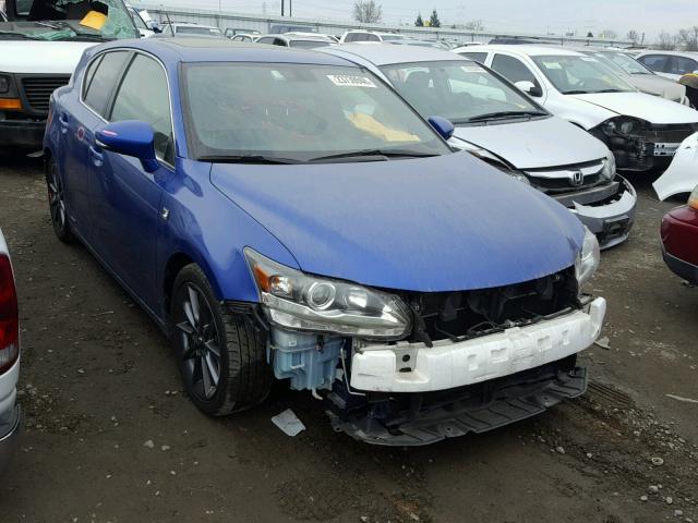 JTHKD5BH1D2170776 - 2013 LEXUS CT 200 BLUE photo 1