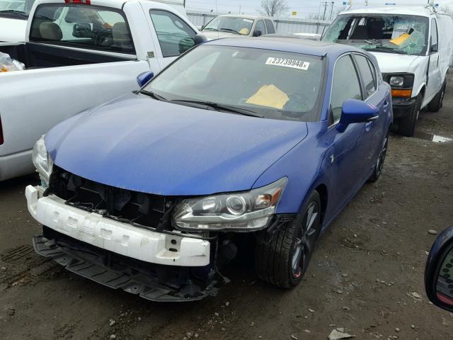 JTHKD5BH1D2170776 - 2013 LEXUS CT 200 BLUE photo 2