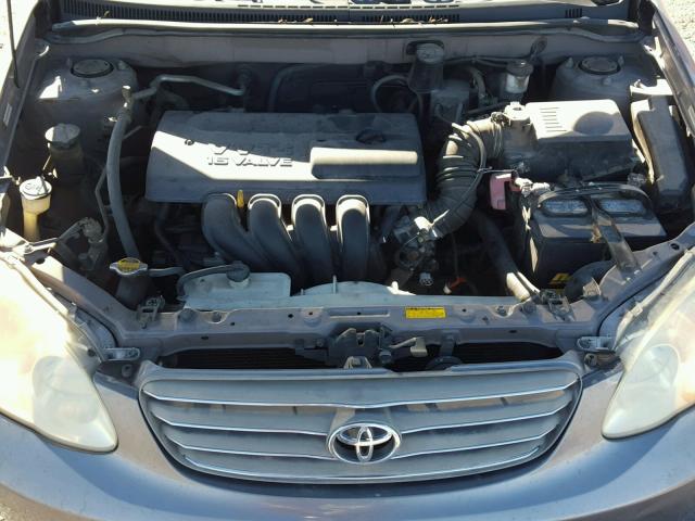 2T1BR32E44C302539 - 2004 TOYOTA COROLLA CE GRAY photo 7