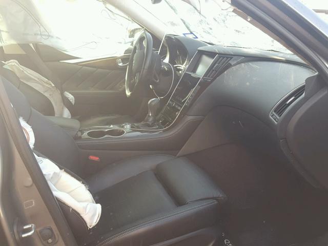 JN1BV7AP2FM334467 - 2015 INFINITI Q50 BASE Gris foto 5