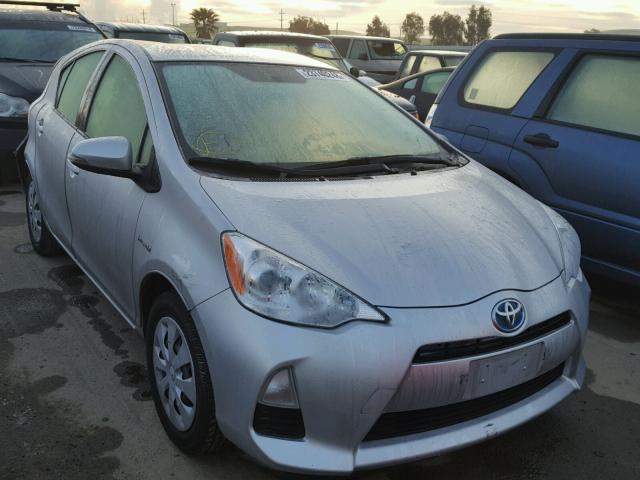 JTDKDTB36C1021021 - 2012 TOYOTA PRIUS C SILVER photo 1