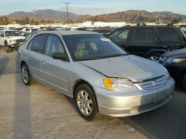 JHMES16632S000422 - 2002 HONDA CIVIC LX SILVER photo 1