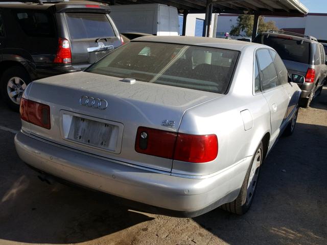 WAUML54D91N000454 - 2001 AUDI A8 L QUATT SILVER photo 4