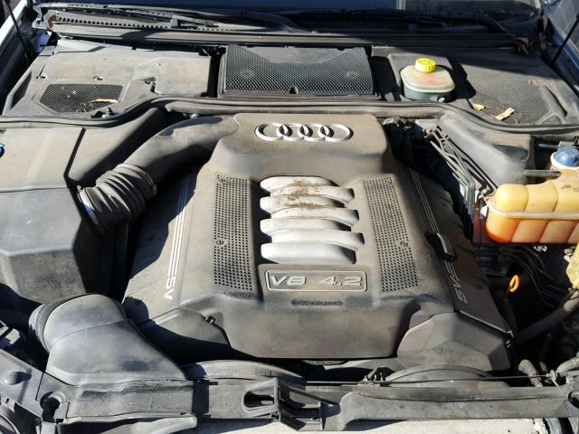 WAUML54D91N000454 - 2001 AUDI A8 L QUATT SILVER photo 7