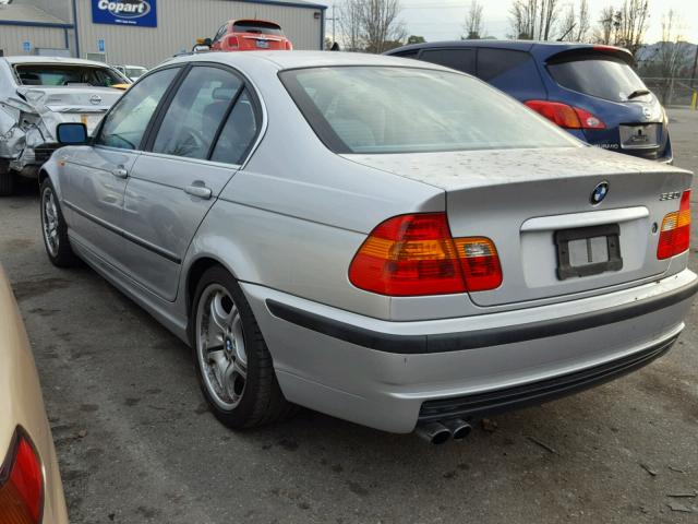 WBAEV53472KM23651 - 2002 BMW 330 I SILVER photo 3