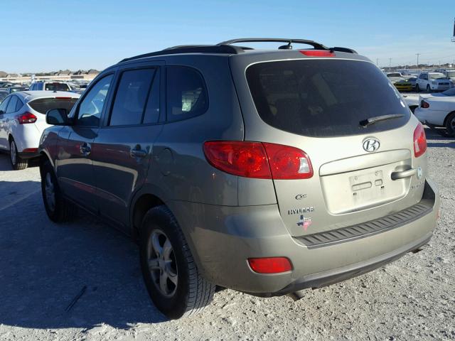 5NMSG13D08H167642 - 2008 HYUNDAI SANTA FE G GRAY photo 3