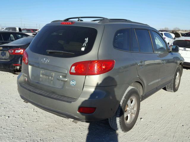 5NMSG13D08H167642 - 2008 HYUNDAI SANTA FE G GRAY photo 4