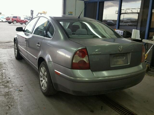 WVWPD63B33P265669 - 2003 VOLKSWAGEN PASSAT GLS GRAY photo 3