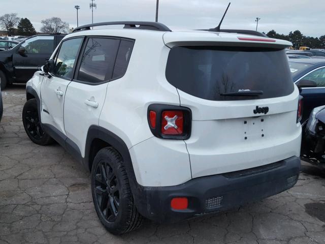 ZACCJABB7HPF18689 - 2017 JEEP RENEGADE L WHITE photo 3